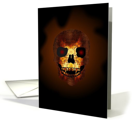 Vampire Skull Scary Greetings card (498497)