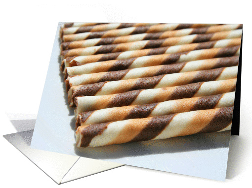 Chocolate Cookie Sticks card (328699)
