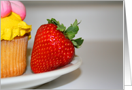 Strawberry And A Muffin card