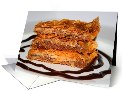 Happy Birthday Baklava card (490530)