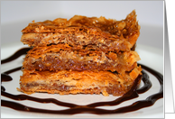 Happy Birthday Baklava card