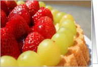 Happy Birthday Fruit Cake card