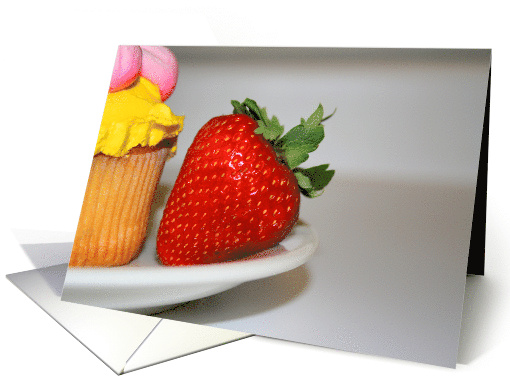 Happy Birthday Strawberry and a Pastry card (492293)