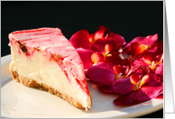 Happy Birthday Strawberry Cheesecake card