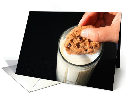 Thank You Cookie and a Glass of Milk card (499415)