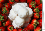 Thank You Strawberries with Marshmallow Cookies card