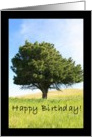 Happy Birthday Tree card