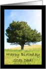 Happy Birthday Step Dad Tree card