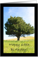 Happy 65th Birthday Tree card