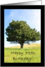 Happy 75th Birthday Tree card