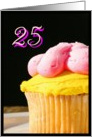 Happy 25th Birthday muffin card