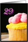 Happy 29th Birthday muffin card