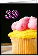 Happy 39th Birthday muffin card