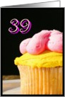 Happy 39th Birthday muffin card