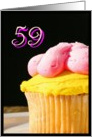 Happy 59th Birthday muffin card