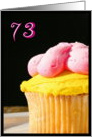 Happy 73rd Birthday Muffin card