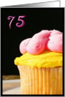 Happy 75th Birthday Muffin card