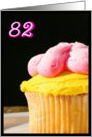 Happy 82nd Birthday Muffin card
