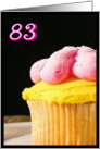 Happy 83rd Birthday Muffin card