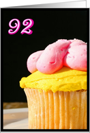 Happy 92nd Birthday Muffin card