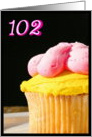 Happy 102nd Birthday Muffin card