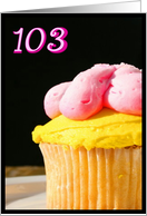 Happy 103rd Birthday Muffin card