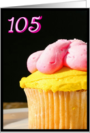 Happy 105th Birthday Muffin card