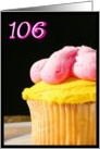 Happy 106th Birthday Muffin card