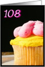 Happy 108th Birthday Muffin card