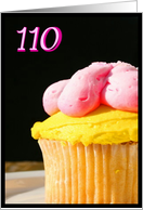 Happy 110th Birthday Muffin card