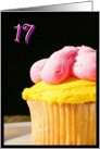 Happy 17th Birthday muffin card