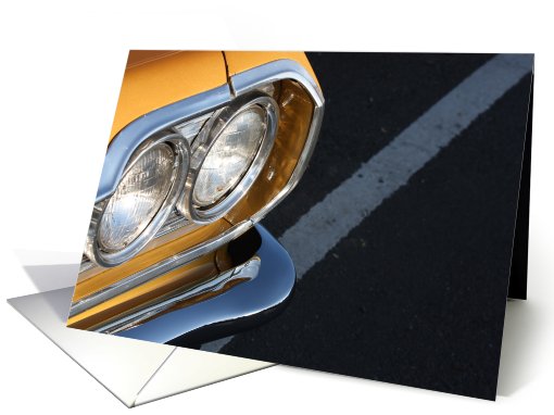 Yellow Classic Car card (671846)