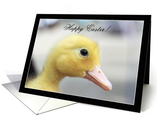 Happy Easter Yellow Duckling card (809048)