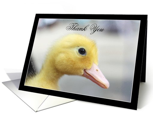 Thank You Yellow Duckling card (809051)