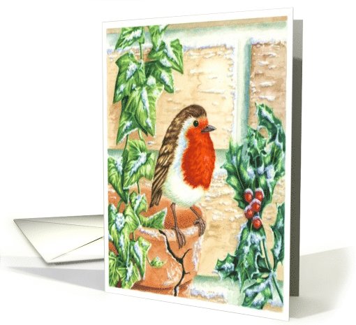 Christmas Robin card (322087)