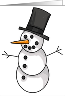 Christmas Snowman card