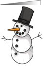 Christmas Snowman card