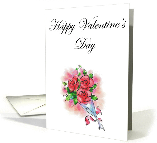 Valentine's Day rose card (324175)