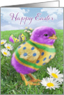 Painted Easter Chick card