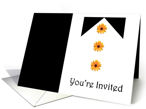 You're Invited Groomsman Tux card (357347)