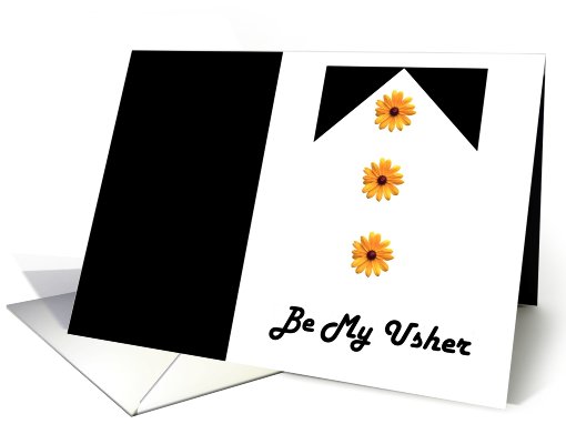 Be My Usher Tux card (358791)