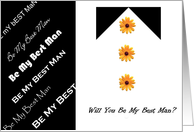 Be My Best ManTux card