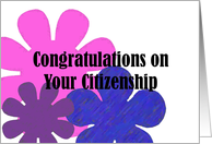 Congratulations on your Citizenship card