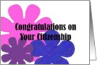 Congratulations on your Citizenship card