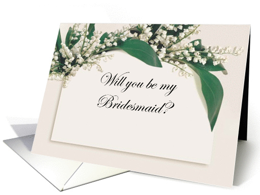 Will You Be My Bridesmaid Invite card (384400)