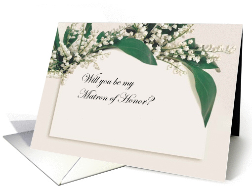 Will You Be My Matron of Honor Invite card (384407)