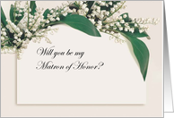 Will You Be My Matron of Honor Invite card