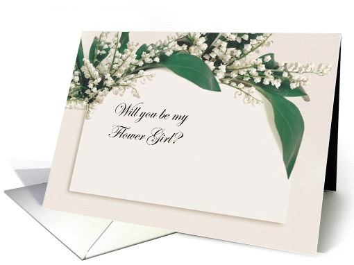 Will You Be My Flower Girl Invite card (384411)
