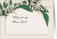 Will You Be My Flower Girl Invite card