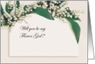 Will You Be My Flower Girl Invite card